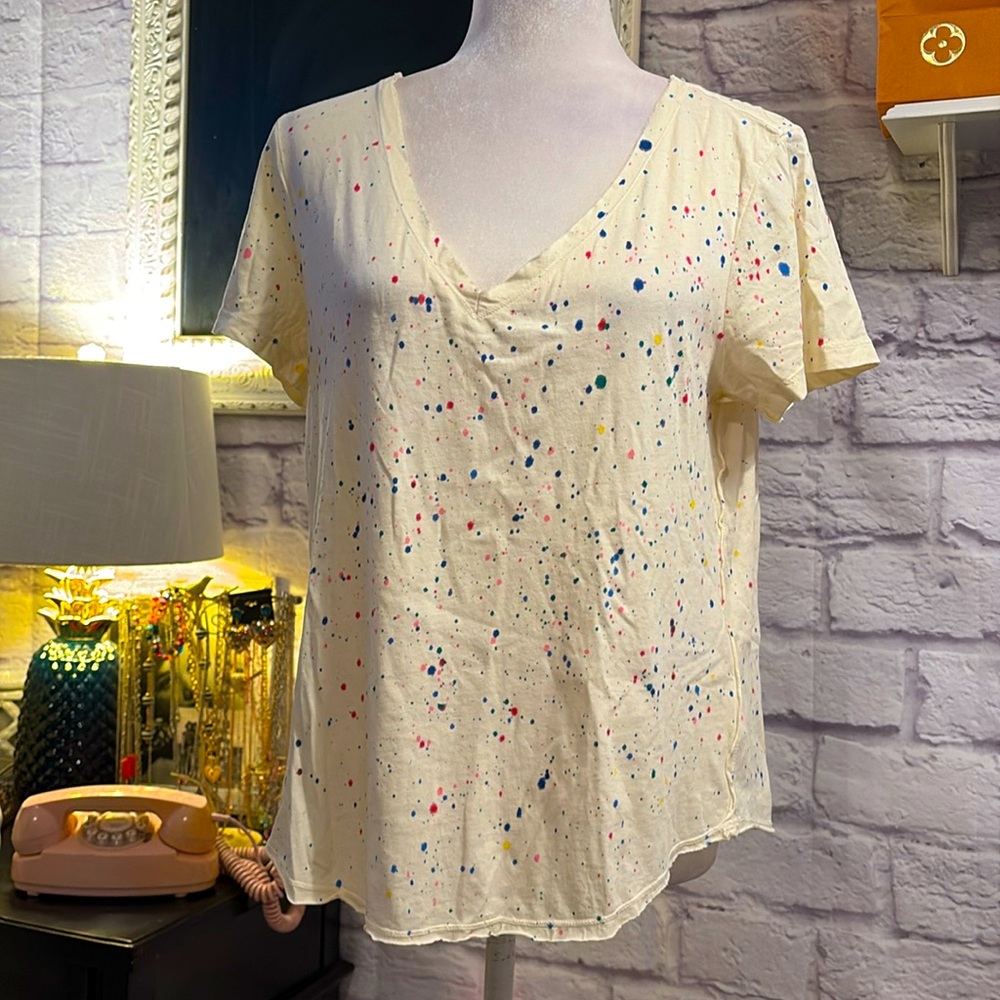Pilcro And The Letterpress
Anthropologie Zulu Paint Splatter Tee
Shirt Top small